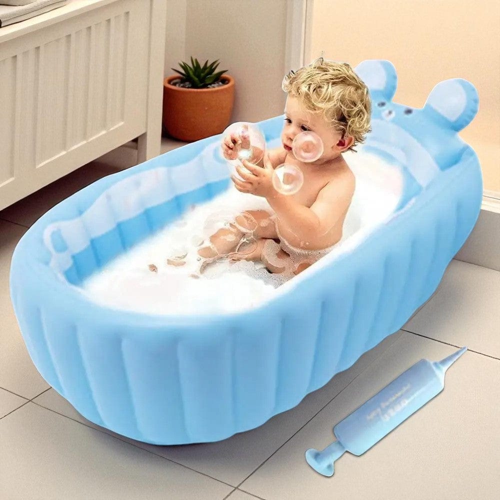 Baignoire Bebe Gonflable Avec Pompe - Confort et Sécurité Instantanés