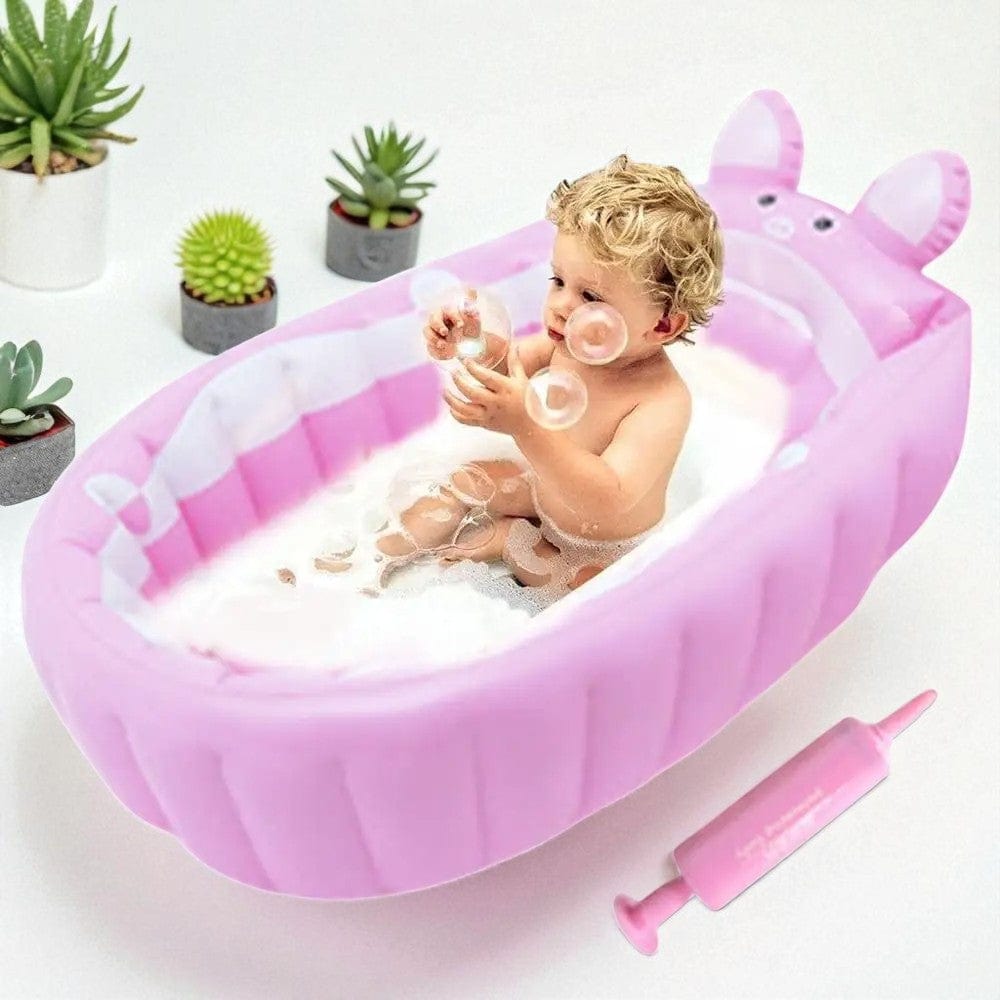 Baignoire Bebe Gonflable Avec Pompe - Confort & Sécurité Faciles