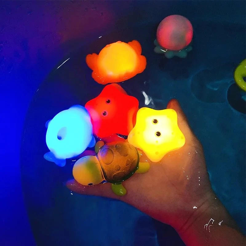 Jouet Baignoire Bebe LED - Animaux Océaniques Magiques à Découvrir!
