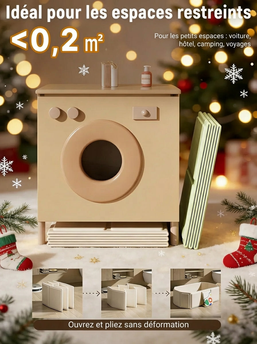 Baignoire Pliable Bebe Grand Format - Blanc