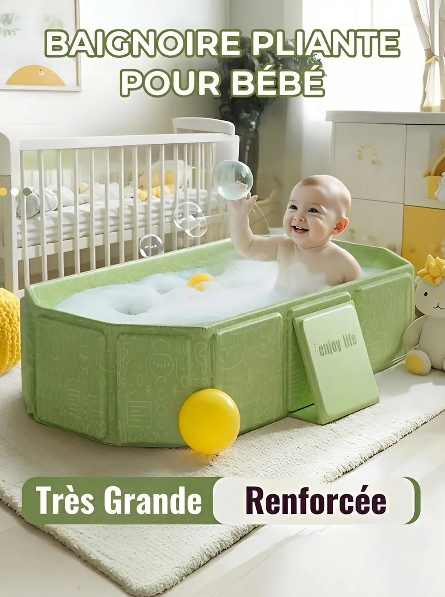Baignoire Pliable Bebe Grand Format - Vert