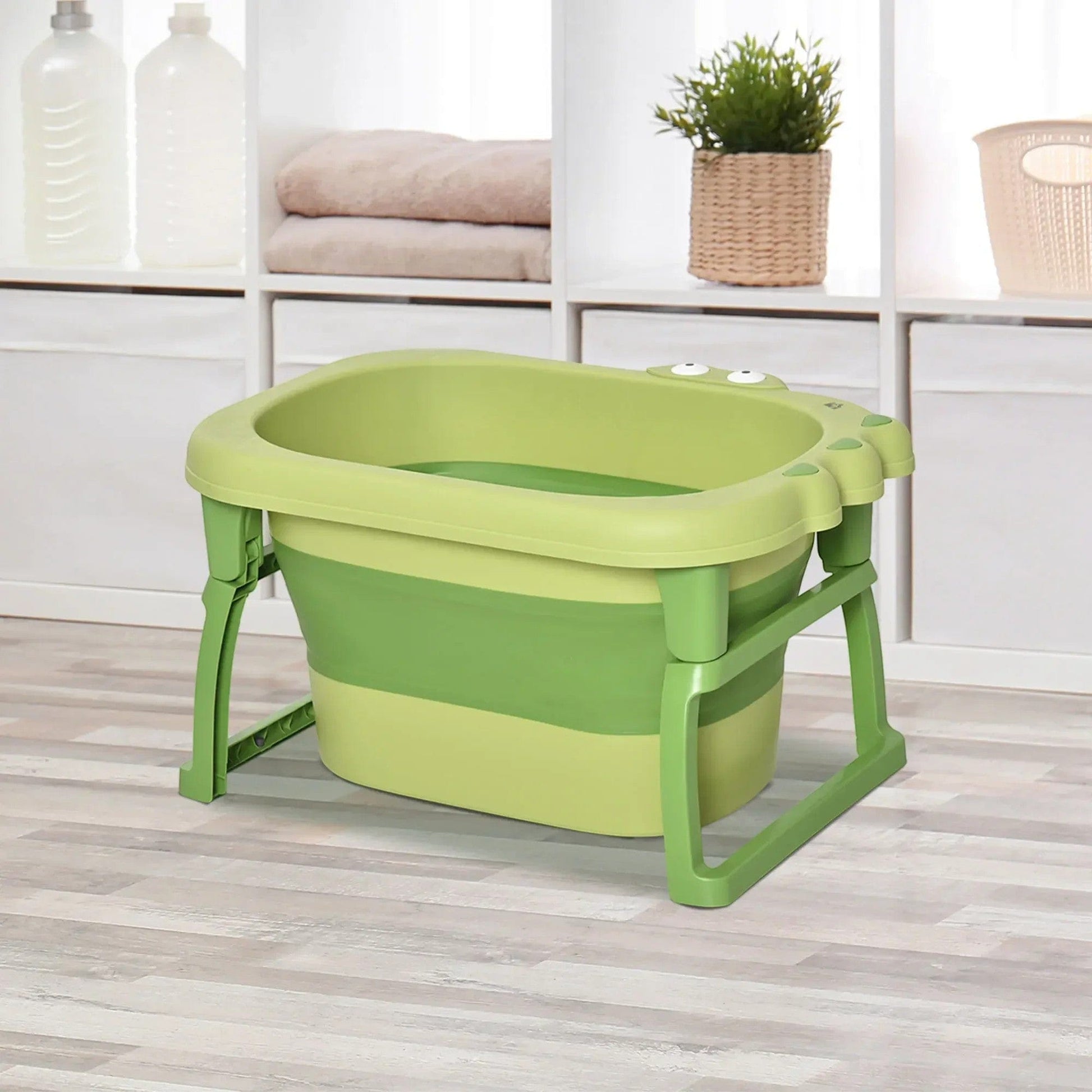 Baignoire 2 En 1 Bebe - Vert : Confort Unique et Praticité Assurée
