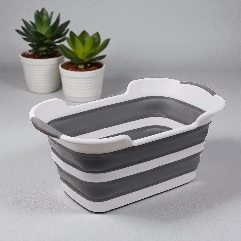 Baignoire Accordeon Bebe - Gris : Confort Compact et Pratique