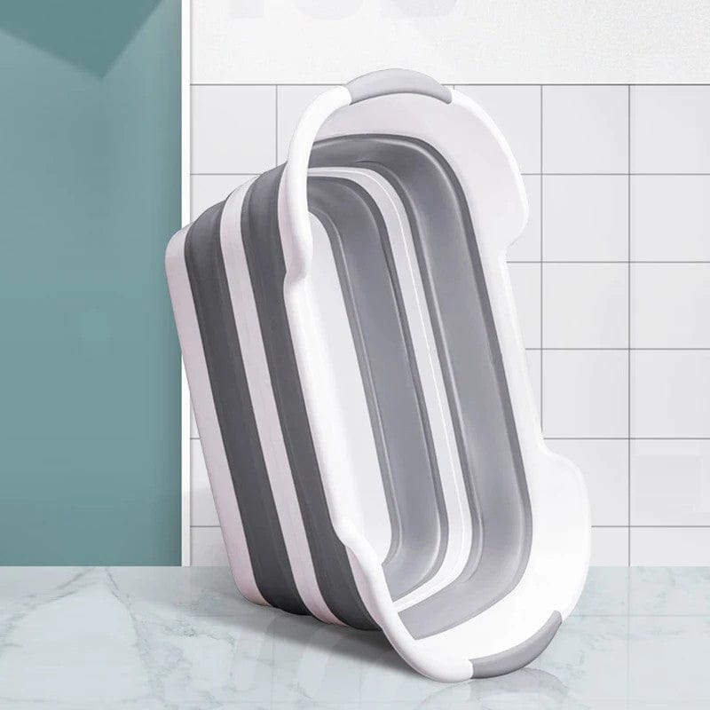 Baignoire Accordeon Bebe - Gris : Confort Compact et Pratique
