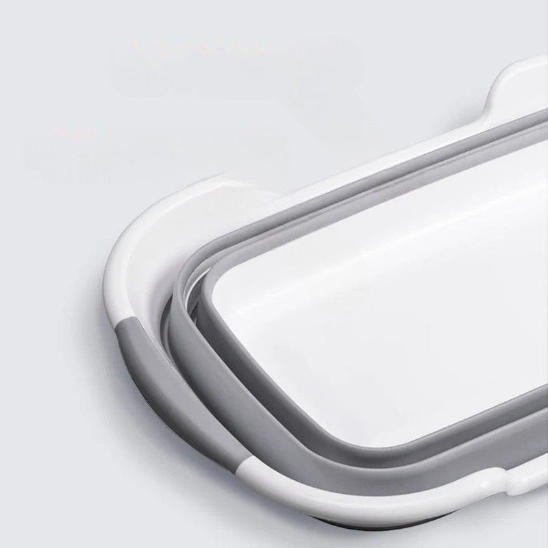 Baignoire Accordeon Bebe - Gris : Confort Compact et Pratique