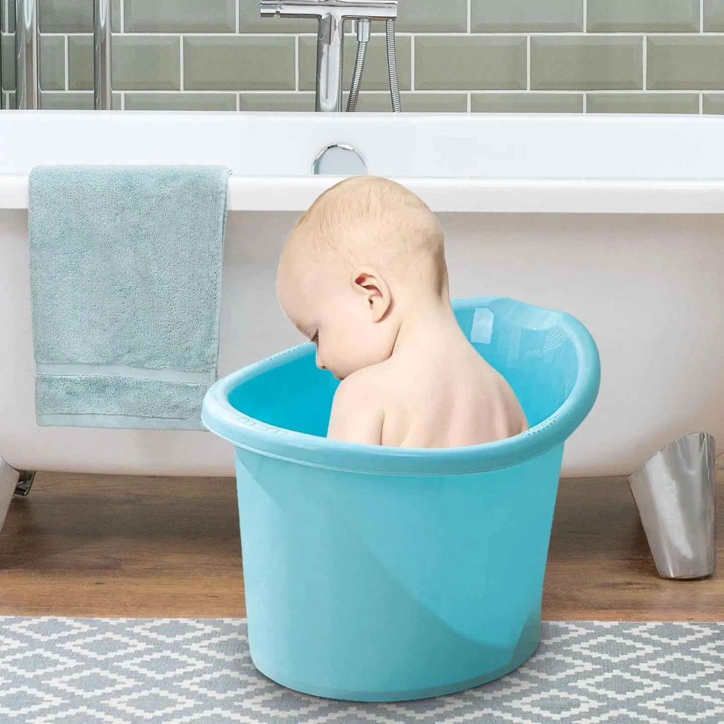 Baignoire Assis Bebe - Bleu : Confort & Sécurité Exceptionnels