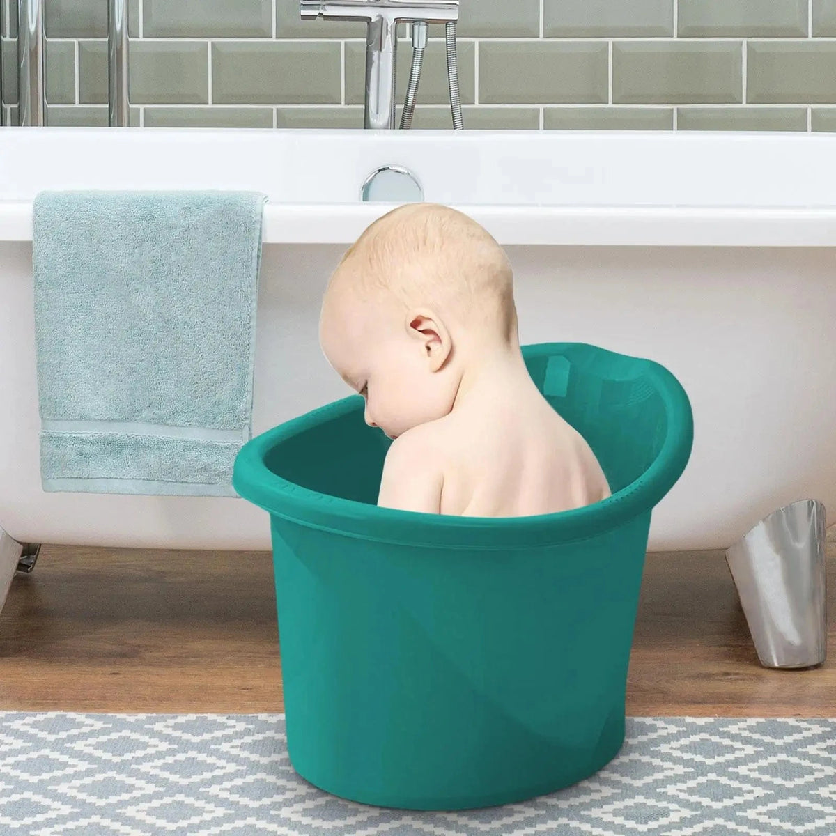 Baignoire Assis Bebe - Vert Foncé : Confort Unique pour Bébé