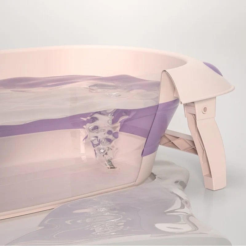 Baignoire Bebe Antiderapante - Violet, Confort et Sécurité Ultimes
