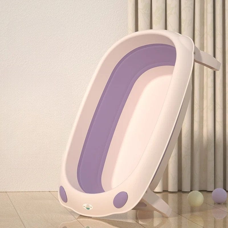 Baignoire Bebe Antiderapante - Violet, Confort et Sécurité Ultimes