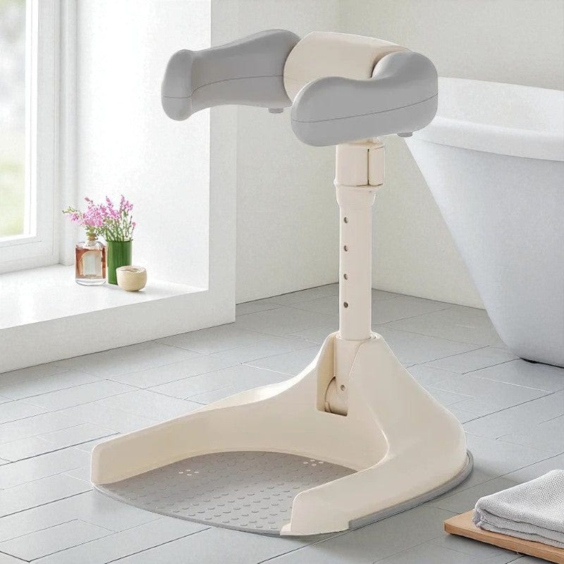 Baignoire Bebe Debout Antiderapant - Gris, Sécurité & Confort Absolu