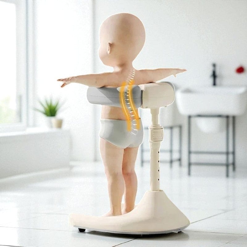 Baignoire Bebe Debout Antiderapant - Gris, Sécurité & Confort Absolu