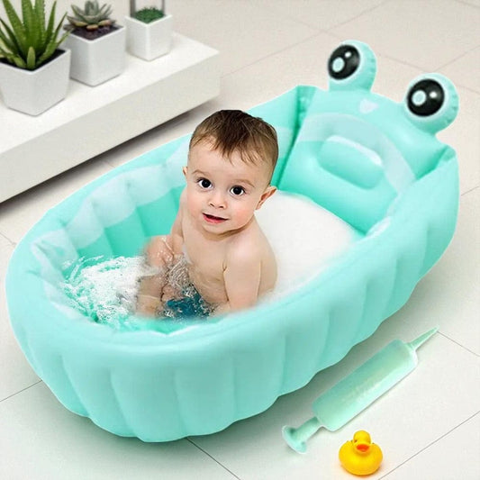 Baignoire Bebe Gonflable Avec Pompe - Confort & Sécurité Facile!