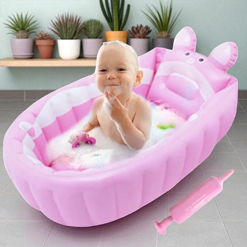 Baignoire Bebe Gonflable Avec Pompe - Confort & Sécurité Faciles