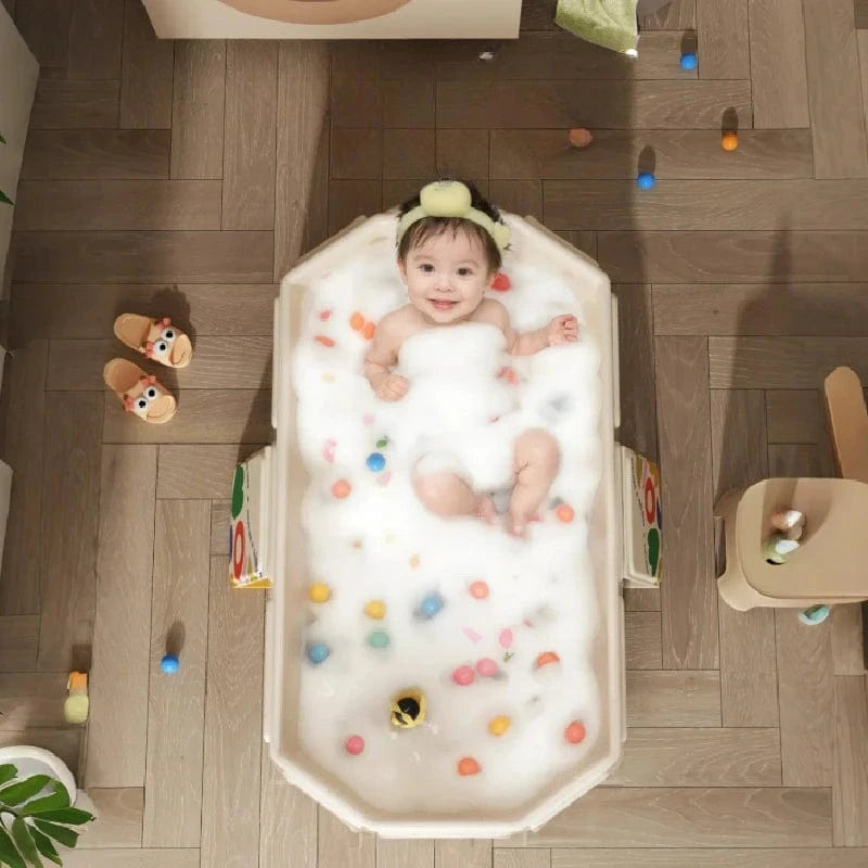 Baignoire Bebe Grand Format - Confort Ultime pour un Bain Sécurisé