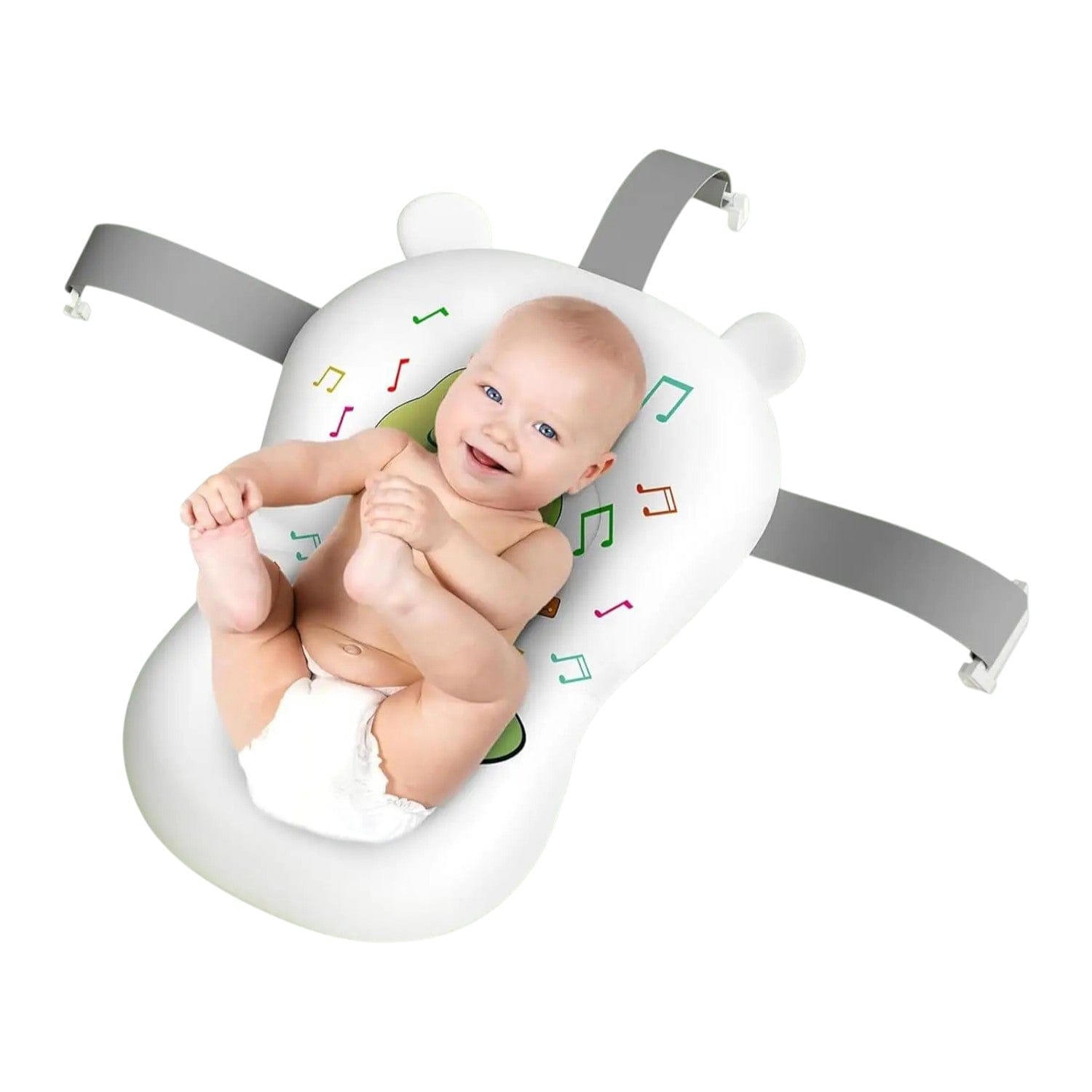 Baignoire Bebe Siege Integre - Gris Grenouille : Sécurité Ultime