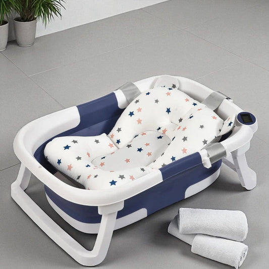 Baignoire Bebe Siege Integre - Simple Bleu, Confort Inégalé