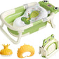 Baignoire Bebe Siege Integre - Vert Grenouille, Confort Ultime