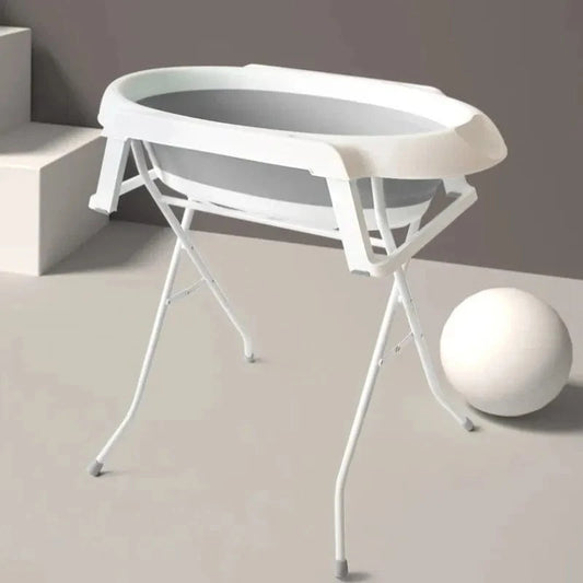 Baignoire Haute Bebe - Gris : Confort Unique pour le Bain Parfait