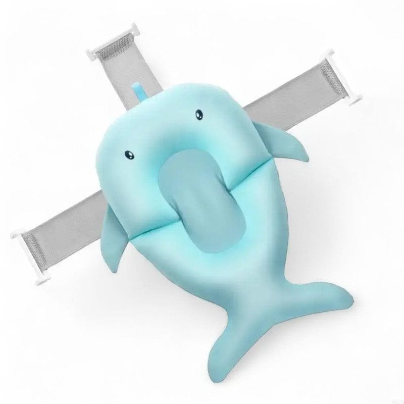 Coussin Baignoire Bebe Animaux - Baleine Bleu, Confort et Douceur