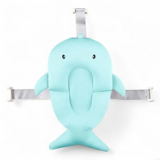 Coussin Baignoire Bebe Animaux - Baleine Bleu, Confort et Douceur