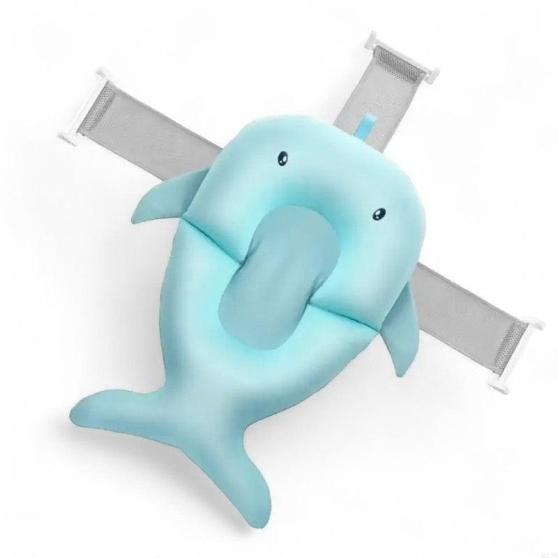 Coussin Baignoire Bebe Animaux - Baleine Bleu, Confort et Douceur