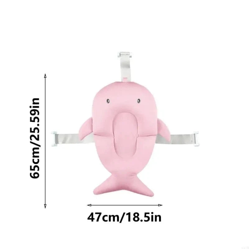 Coussin Baignoire Bebe Animaux - Baleine Rose, Confort et Douceur