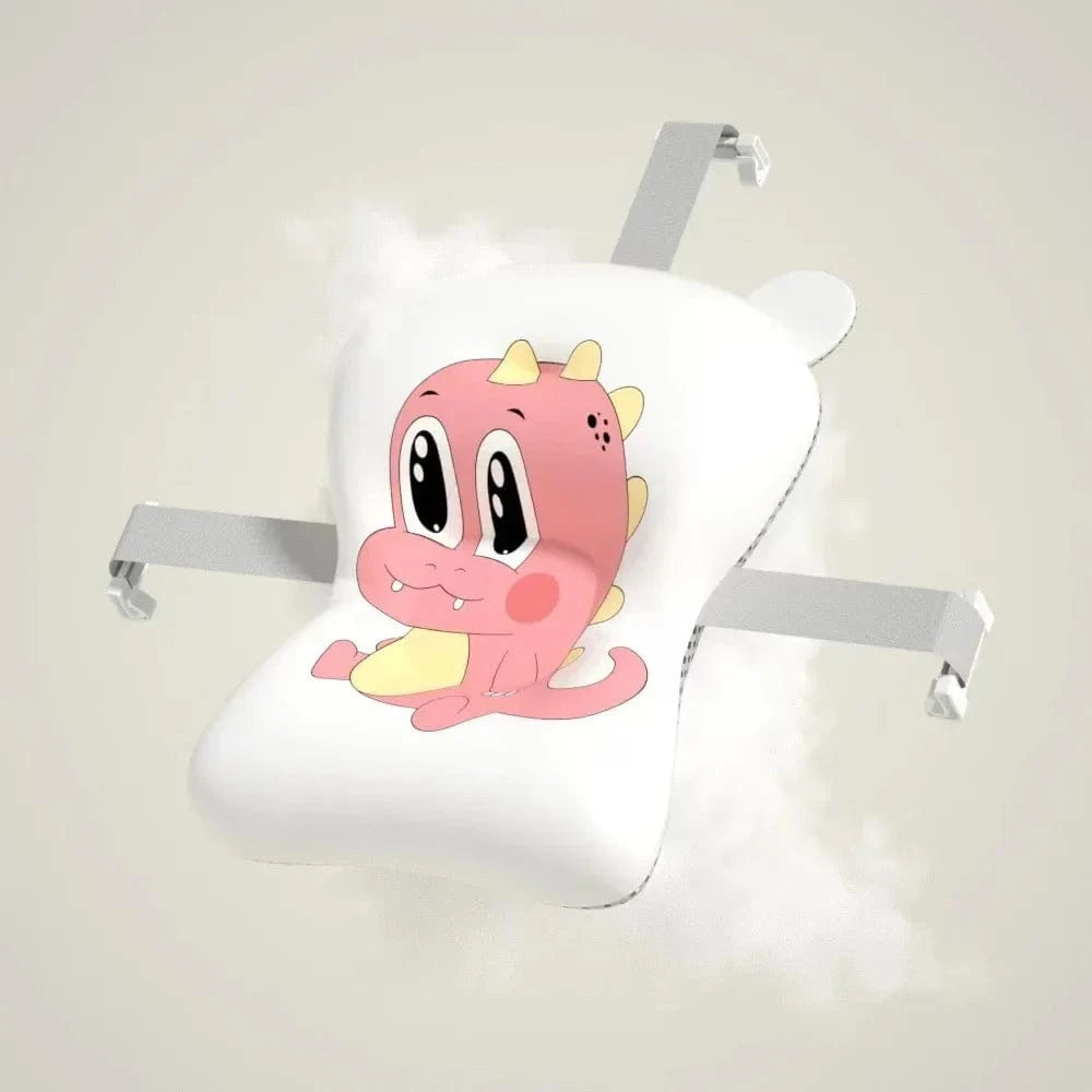 Coussin Baignoire Bebe Dinosaure - Rose, Confort Max & Design Unique!