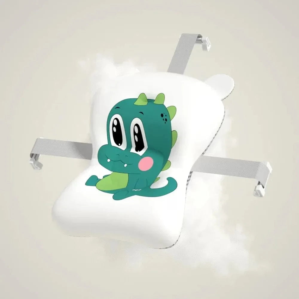 Coussin Baignoire Bebe Dinosaure - Vert, Confort Unique et Sécurité