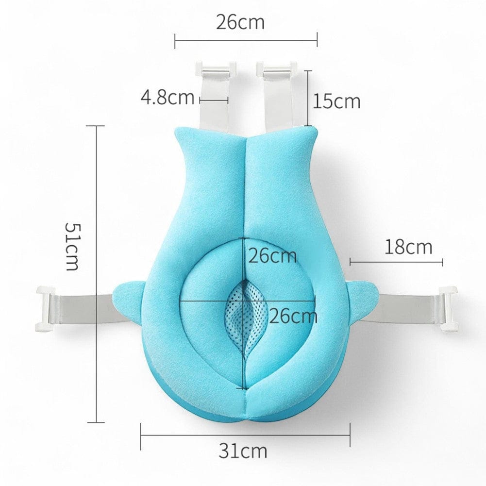 Coussin Baignoire Bebe Ergonomique - Bleu :Confort & Sécurité Inégalés
