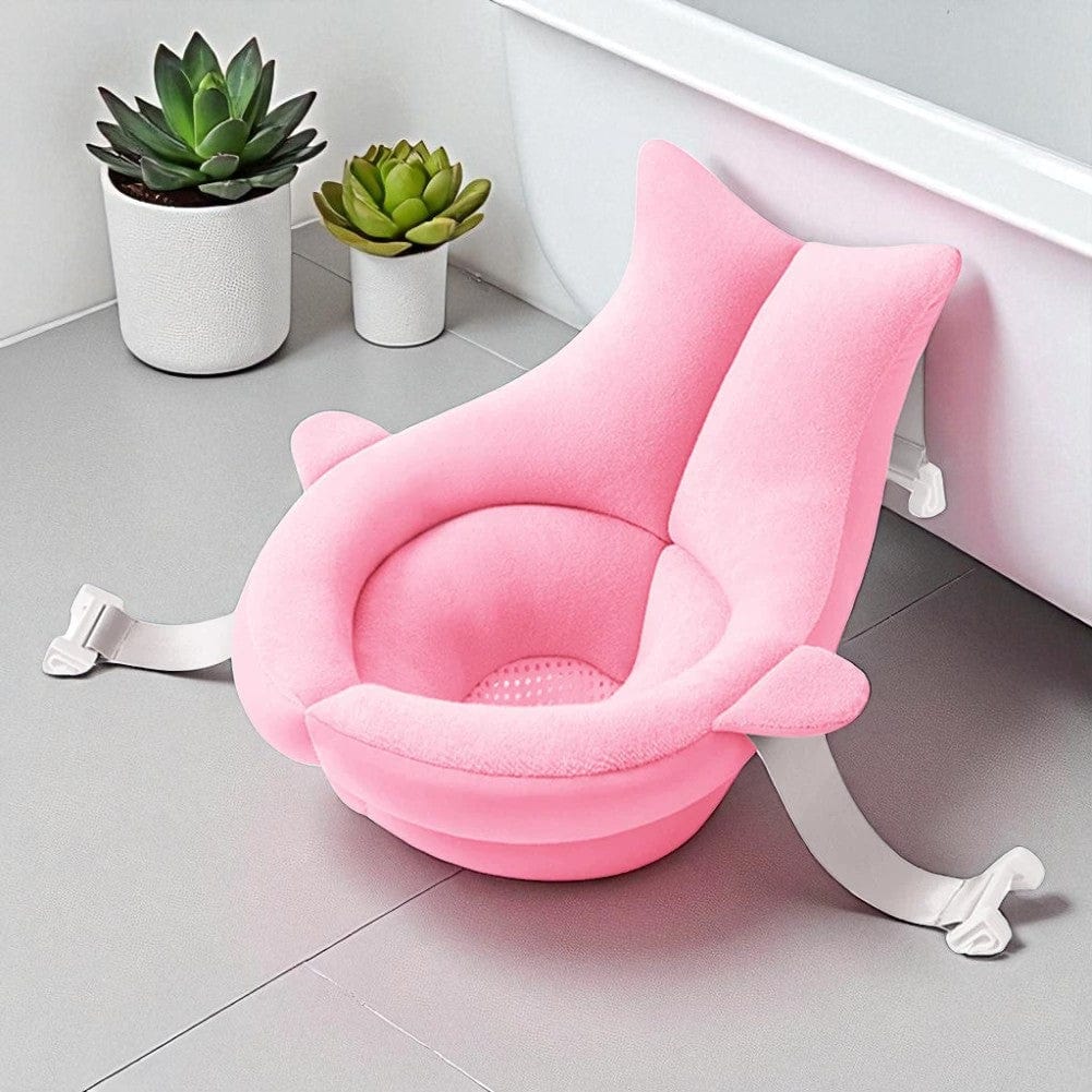 Coussin Baignoire Bebe Ergonomique - Rose : Confort Ultime & Sécurité