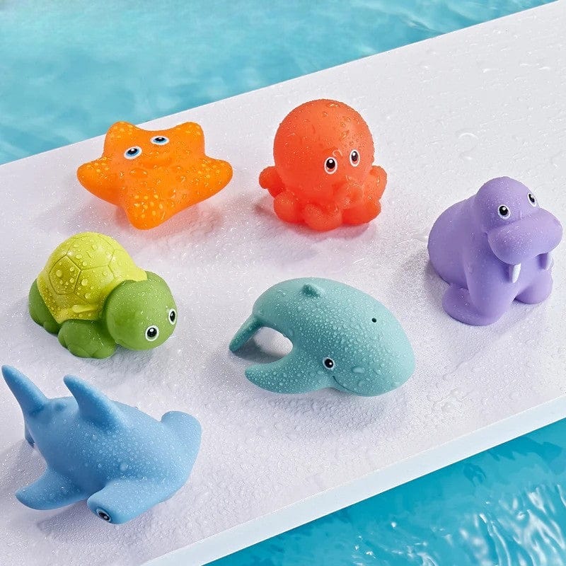 Jouet Baignoire Bebe - Animaux Marins pour un bain ludique et sûr