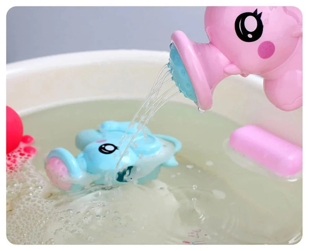 Jouet Baignoire Bebe Arrosoir - Éléphant Rose : Amusez Votre Bébé!
