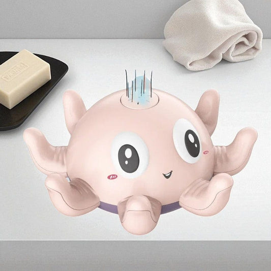 Jouet Baignoire Bebe Arrosoir - Poulpe Rose, amusant et sécurisé!