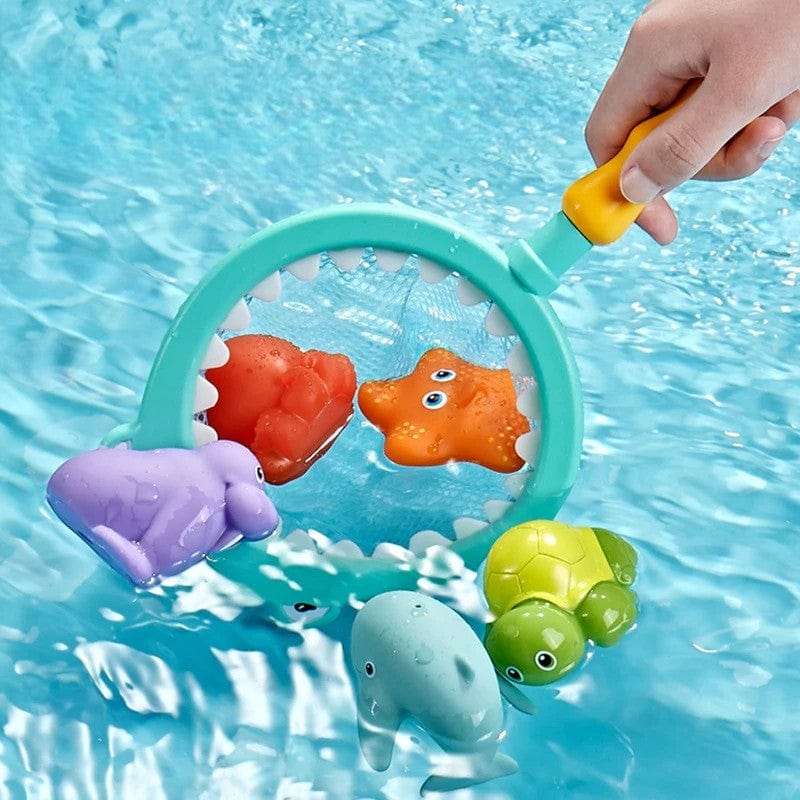 Jouet Baignoire Bebe - Épuisette Bleu Clair pour des Jeux Aquatiques