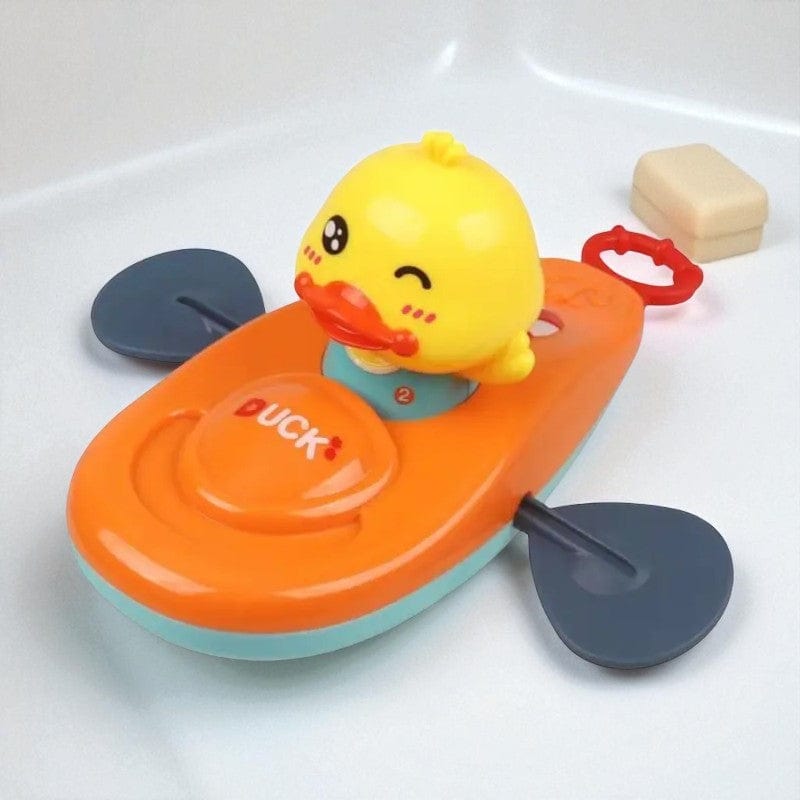 Jouet Baignoire Bebe Kayak - Orange : Amusez Bébé en Toute Sécurité!