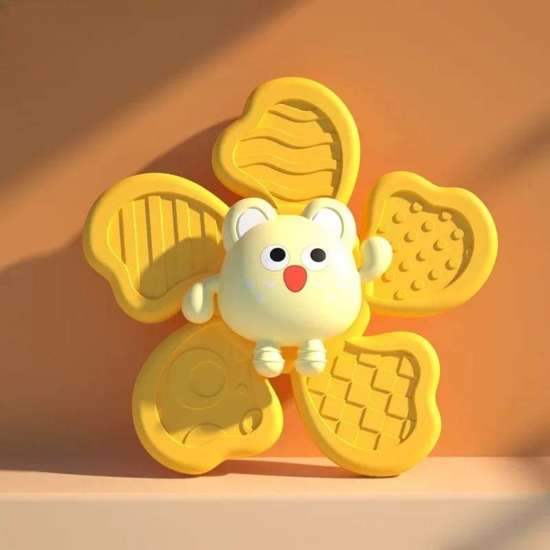 Jouet Baignoire Bebe Rotatif - Jaune, Amusement Garanti !