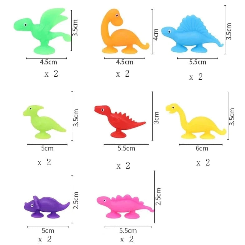 Jouet Baignoire Bebe Ventouse - Dinosaures ludiques et sécurisés !